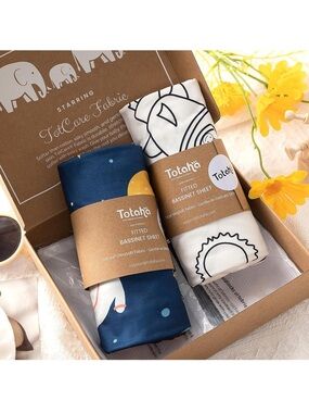 Bedside Sleeper Bassinet Fitted Sheets 33x20 for Maxi COSI Iora 2 Pack